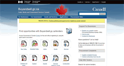 Desktop Screenshot of buyandsell.gc.ca