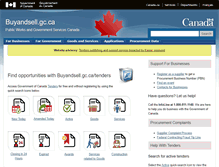 Tablet Screenshot of buyandsell.gc.ca